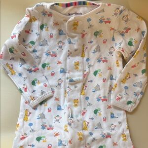 Magnetic Me White Baby Onesie with Colorful Prints